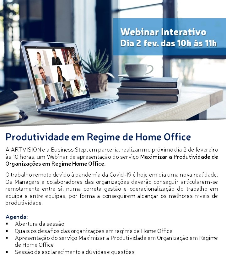 Webinar Produtividade Home Office pagina 2021